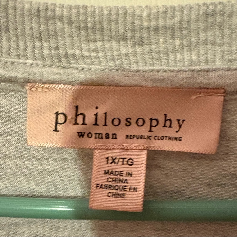 Philosophy Gray Flag Sweater - Picture 3 of 6